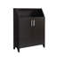Armoire à chaussures / rangement moderne à deux portes avec 4 tablettes - cacao rouge