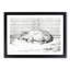 A Sleeping Pig by Jean Bernard - Framed Print-55450927-55450926