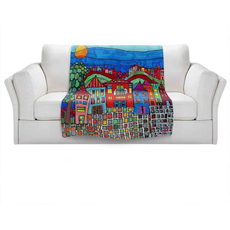 Hand Woven Throw Blanket, 68" x 80"