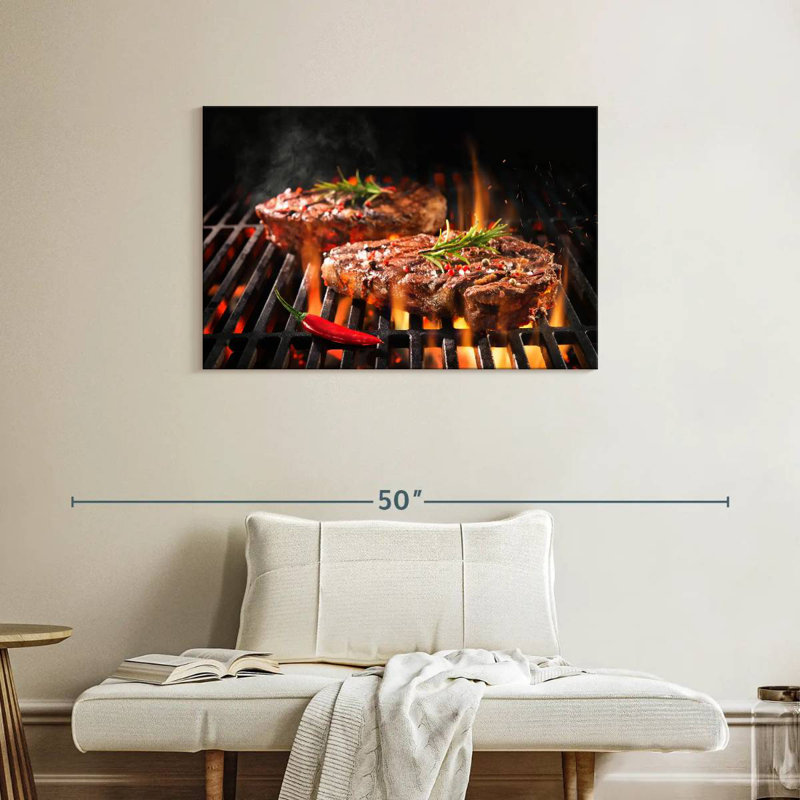 Yarlin Sizzling Beef Steaks, 24" H x 36" W
