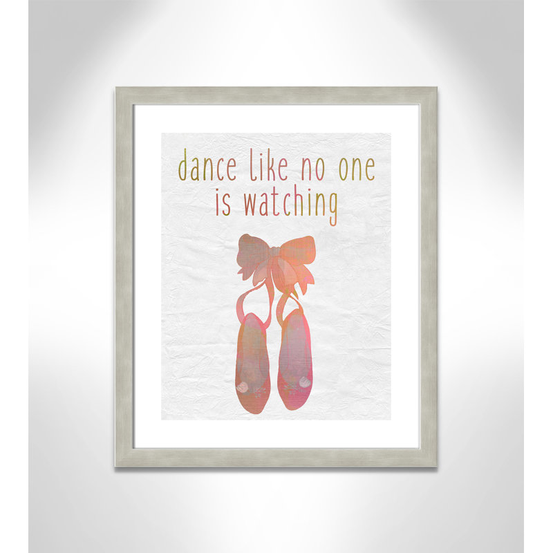 Danse, impression sur papier, H 24,5 po x l 20,5 po x P 0,6 po, Encadré plat argent chaud