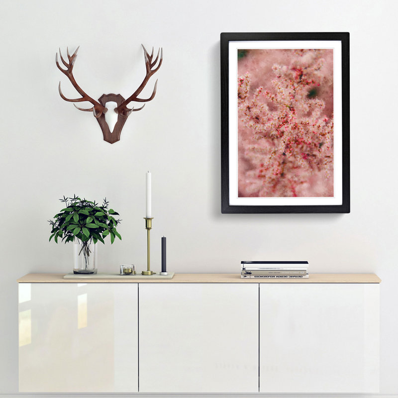Cherry Blossom - Picture Frame Painting Print, Black Framed, 45cm H x 33cm W x 2cm D
