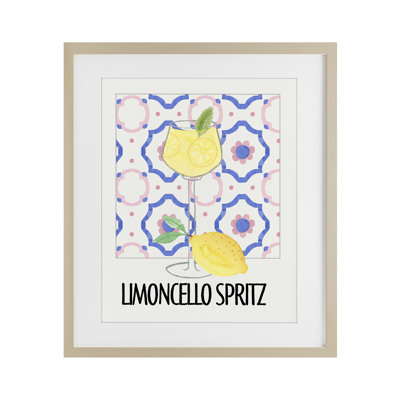 «Italie Spirz on My Mind», reproduction encadrée sous verre, conception de Nina Jacobs