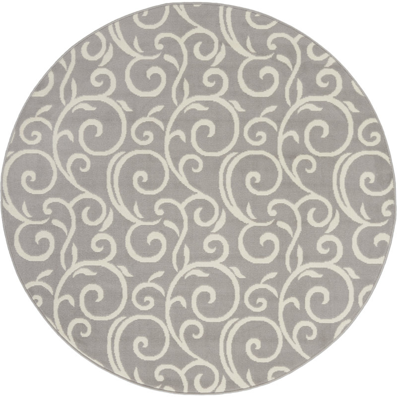Yohei Abstract Indoor Rug, Round 5'3"