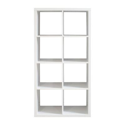 Smart Cube 8-Cube Organizer Storage with Opened Back Shelves,2 X 4 Cube Bookcase Book Shleves
