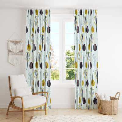 Semi Sheer Curtain Pair
