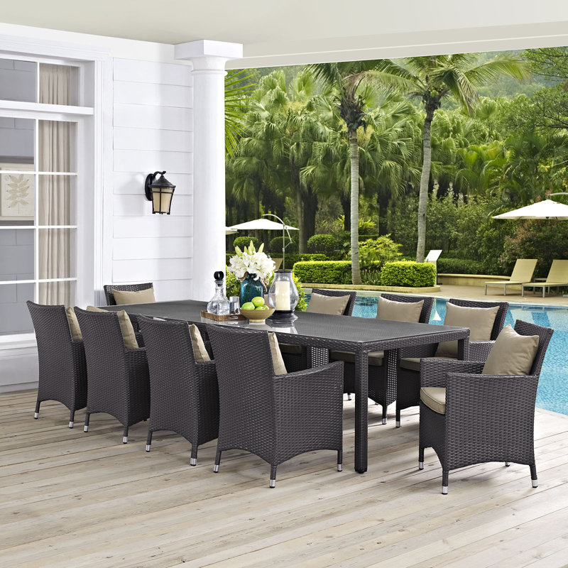 Ensemble repas 11 pièces Convene, Beige, 10