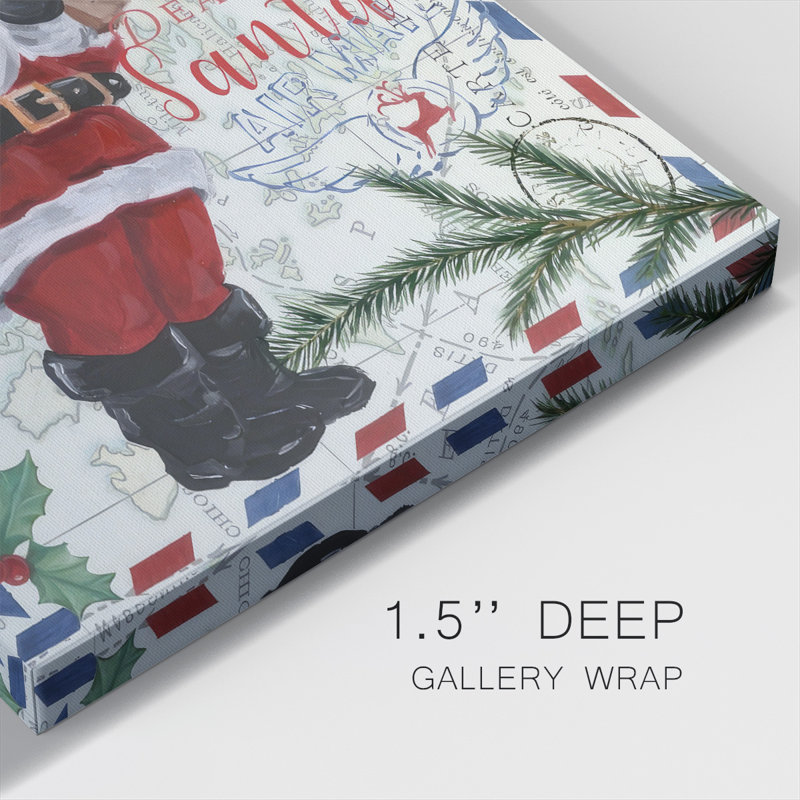 Christmas Par Avion I, H 16 po x l 16 po x P 1,5 po
