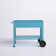 Leia Galvanized Steel Raised Garden Bed Cart with Wheels