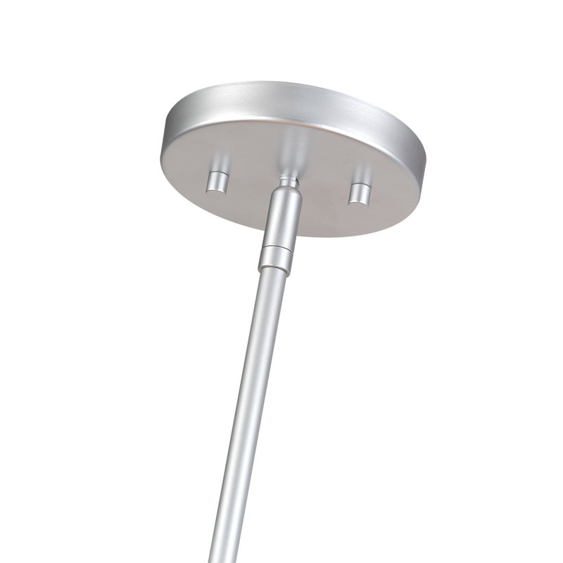 Lustre suspendu 4 lumières Asllan, Argent argent, Doré