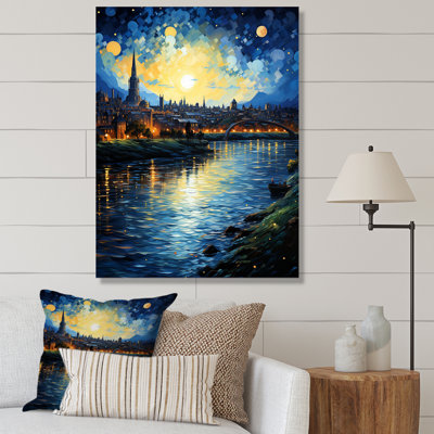 «Tilburg The Starry Night Over The Rhone II», impression sur toile