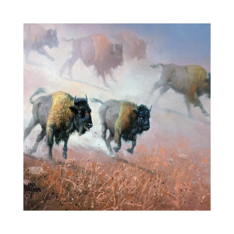 Plains Thunder by Jack Sorenson - Wrapped Canvas Print, 45.72cm H x 45.72cm W