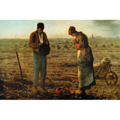 « angelus », reproduction d’art sur toile tendue encadrée