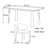 Rectangular home solid wood rock plate table-1448539711