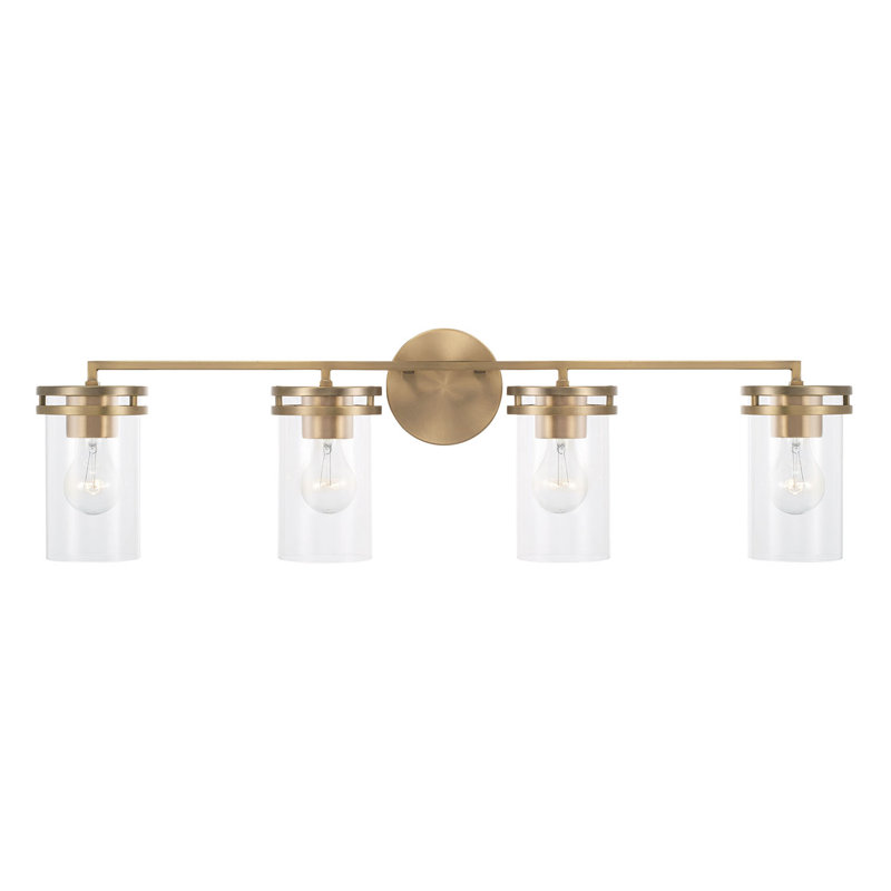 Swansea 4 - Light Dimmable Vanity Light, Gold