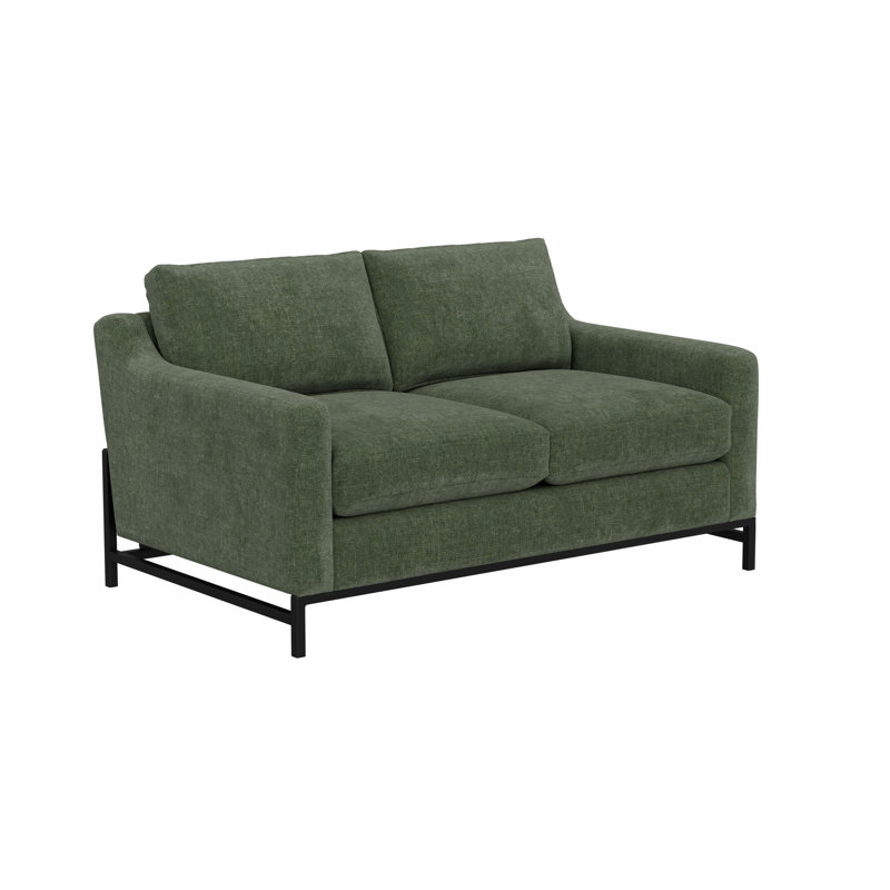 Structure et base en bois Freidin, causeuse, Olive