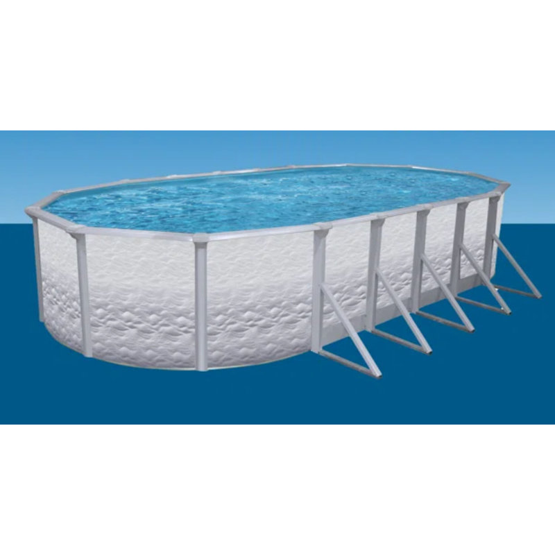 Aquarian Steel Hard Sided Pool, 24' L x 12' W x 52" H