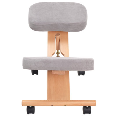 Adjustable Height Ergonomic Kneeling Chair Wheels