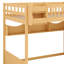 Lit mezzanine en bois avec escalier et garde-robe-420791737