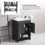 Meuble-lavabo simple 29,9 po avec plateau en céramique Collinsville