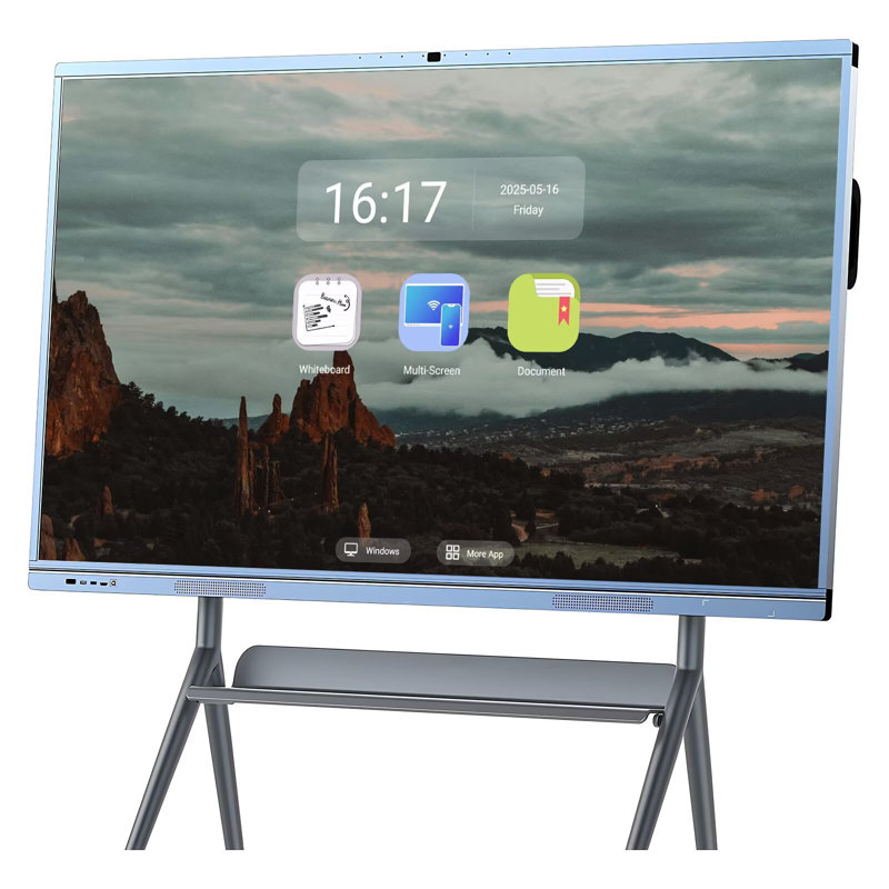 JYXCN Caméra de tableau blanc interactif sans fil 65 po 4K Smart Board Touch Pro