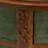 Half-Moon Hand-Painted Entryway Storage Cabinet