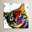 «The Pop Cat» par Dean Russo, impression sur toile tendue-15878536-74873543