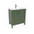 Amandie 30 in. Single Sink Freestanding Bath Vanity in Forest Green with White Ceramic Top-727608978