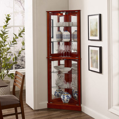 Armoire d'angle Curio