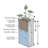 Strafford Tall Cube Self Watering Polyethylene Pot Planter-25975083