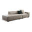 Coussin de canapé modulaire en cuir blanc