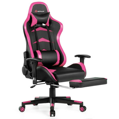 Fauteuil inclinable de massage noir avec repose-pieds et charge USB