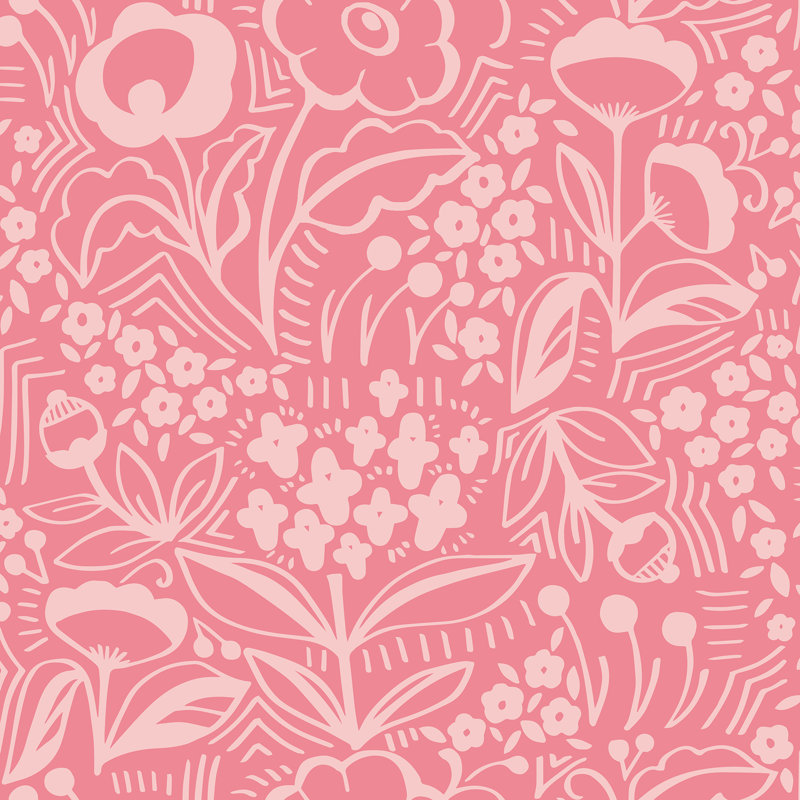 Jeani Peel and Stick Wallpaper, Pink
