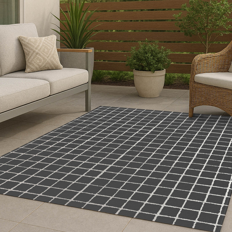 Tapis d'extérieur antidérapant Rebar, Rectangle 4pi x 6 pi