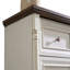 Commode 10 tiroirs pour chambre à coucher avec base en bois et bordure en bois, commode rustique en bois rustique, commode de rangement pour chambre à coucher, salon