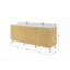 Ensemble de meuble-lavabo double l 84 po Koshlya-89975107