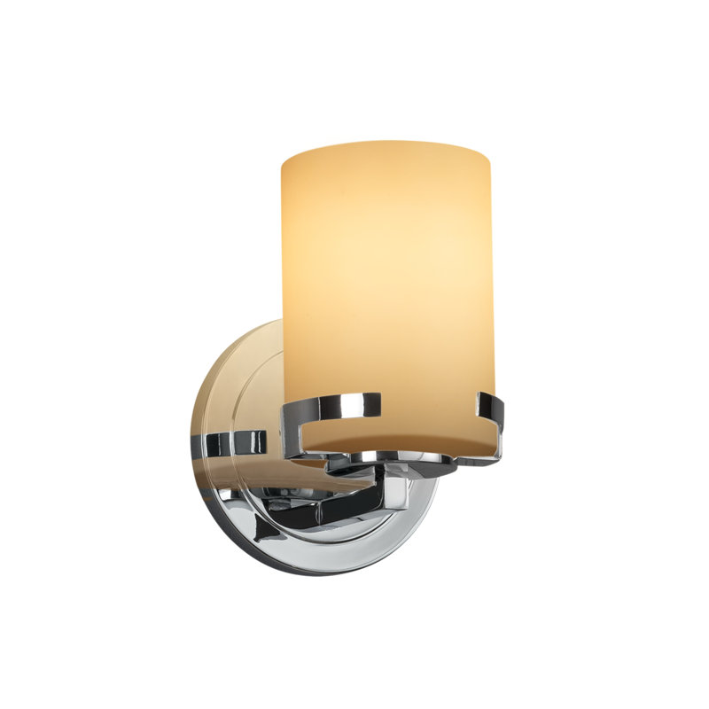 Appliquee à bras 1 lumière del Casson, Chrome poli, Oui