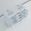 Meuble-lavabo blanc 60 po X P 22 po D, dessus en quartz blanc et ensemble de robinet-117978828