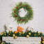 Real Touch Norfolk Pine Wreath, 45cm Artificial Christmas Wreath Faux Pine Green Wreath