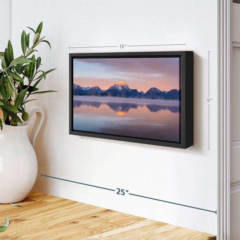 Impression sur toile «Ottoser Grand Teton Glow», H 9 po x l 13 po