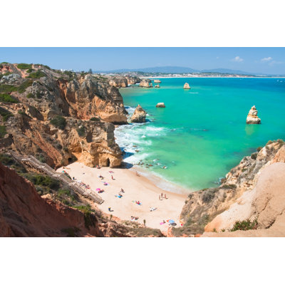 Beach On Algarve Coast - Wrapped Canvas Print