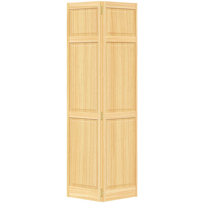Bi-fold Traditional Six Panel Unfinished 80 x 34