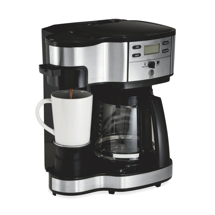 Hamilton Beach 49980Z Two-way Brewer Single Serve and 12-cup Coffee Maker