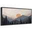 «Sun Mountain Landscape Serene Mountain Sunset Landscape with Pine Trees», reproduction d'art sur toile-111176734-98042264