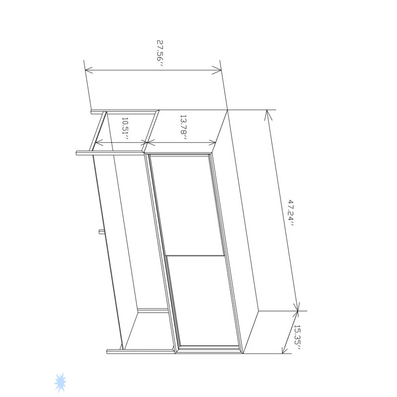 Armoire coulissante à deux portes en caoutchouc blanc et panneau de fibres à densité moyenne pour la salle à manger