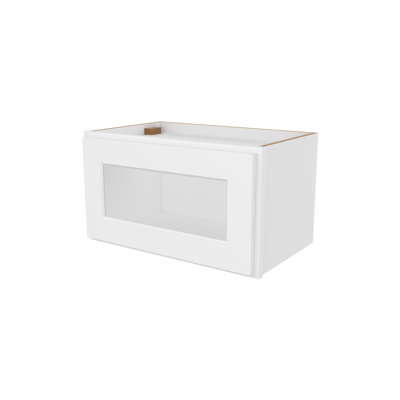 Meuble de cuisine mural, à une porte (vitre non incluse), à ​​monter soi-même, 30,5 cm (P) x 53,3 cm (L) x 30,5 cm (H), blanc