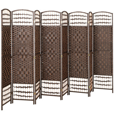 5.6ft Folding Room Divider, Freestanding Privacy Screen for Bedroom,wood