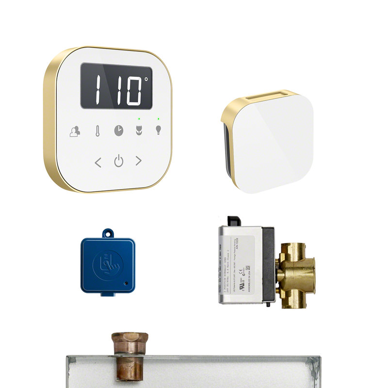 Ensemble de générateur de vapeur AirButler, Blanc / laiton satiné