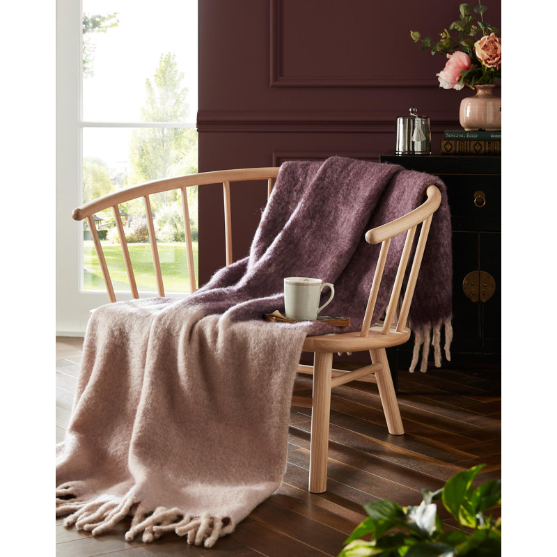 Laura Ashley Marble Machine Woven Blanket