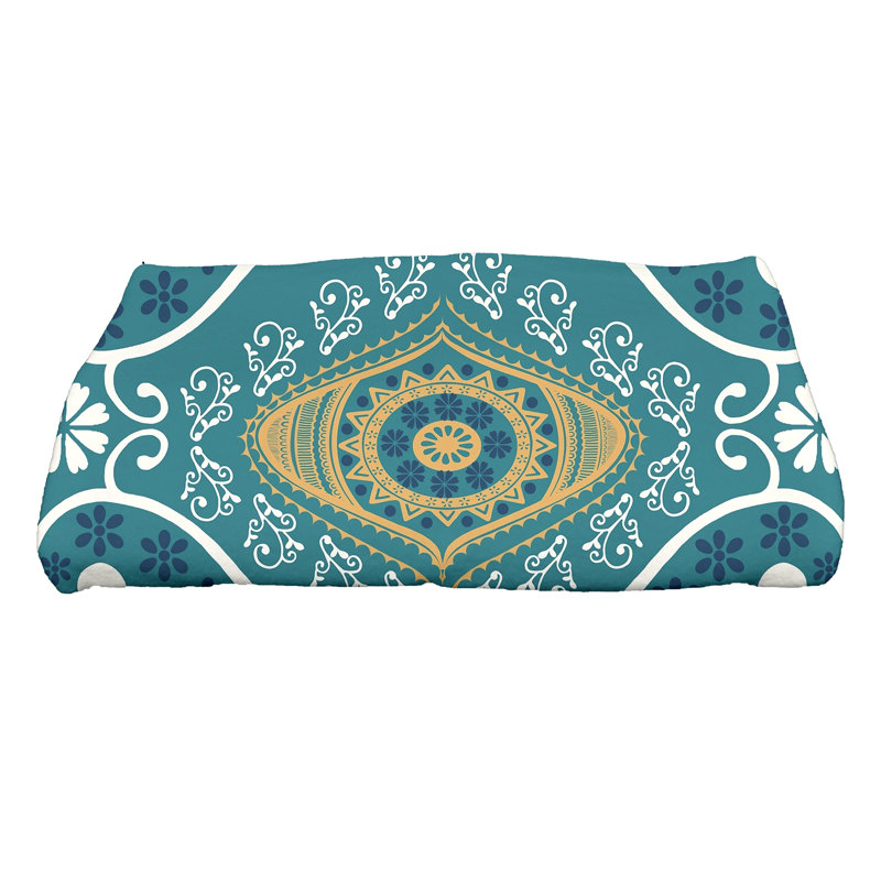 Serviette de bain Harrel, Bleu sarcelle